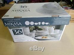 Mikasa Antique White 36-piece Bone China Dinnerware Set new