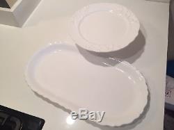 Mikasa Antique White Color Bone China 67-piece Dinnerware Set Chip Resistant