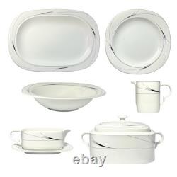 Mikasa Caviar 6-Piece Porcelain Serving Hostess Dinnerware Set L5806