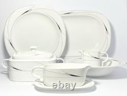 Mikasa Caviar 6-Piece Porcelain Serving Hostess Dinnerware Set L5806