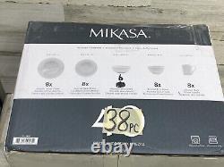 Mikasa Cheers 38-Piece Dinnerware Set White New
