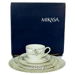 Mikasa China Dinnerware Love Story Rose 5 Piece Place Setting New in Box