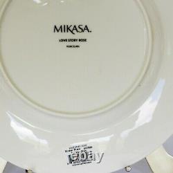 Mikasa China Dinnerware Love Story Rose 5 Piece Place Setting New in Box