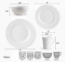 Mikasa Ciara 40-piece Bone China Dinnerware Set (Service Set of 8)