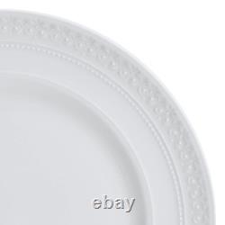 Mikasa Crown White 18-Pc Dinnerware Set, Service for 6, Chip Resistant