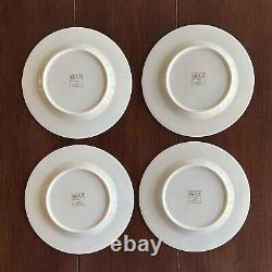 Mikasa Dinnerware Fine Ivory Ambassador Gold Black Trim Red Accent Service for 4