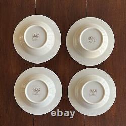 Mikasa Dinnerware Fine Ivory Ambassador Gold Black Trim Red Accent Service for 4