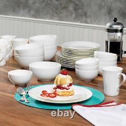 Mikasa Dinnerware Sets Dinner Plate Bowl Dishes Set Dishware Tableware 40 Pc New