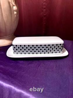 Mikasa Fine China Japan Accent Polka 5590 Mid Century Dinnerware Set Checkered