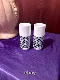 Mikasa Fine China Japan Accent Polka 5590 Mid Century Dinnerware Set Checkered