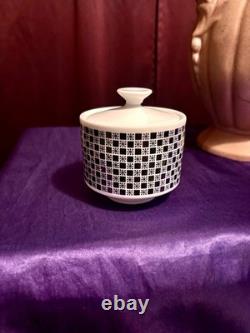 Mikasa Fine China Japan Accent Polka 5590 Mid Century Dinnerware Set Checkered