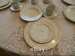 Mikasa Ivory Vassar Rose #L2820 China Set for (8) W(4) Serving Pieces Japan 9-2