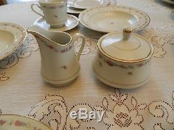 Mikasa Ivory Vassar Rose #L2820 China Set for (8) W(4) Serving Pieces Japan 9-2