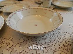 Mikasa Ivory Vassar Rose #L2820 China Set for (8) W(4) Serving Pieces Japan 9-2