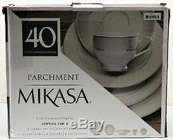 Mikasa Parchment 39-Piece Dinnerware Set Service for 8