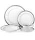 Mikasa Platinum White Crown 40-Piece Dinnerware Set Service for 8 NWB