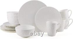 Mikasa Sadie Bone China Lightweight Chip Resistant 16-Piece Dinnerware Set, Serv