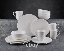 Mikasa Sadie Bone China Lightweight Chip Resistant 16-Piece Dinnerware Set, Serv