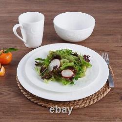 Mikasa Sadie Bone China Lightweight Chip Resistant 16-Piece Dinnerware Set, Serv