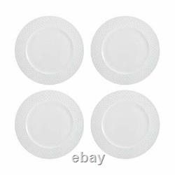 Mikasa Trellis 16 Piece Dinnerware Set, Service for 4, White