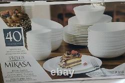 Mikasa Trellis Bone China 40-Piece Dinnerware Set