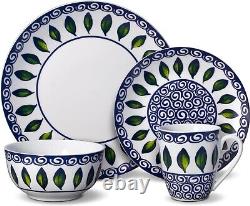 Mikasa Vienna 16 Piece Dinnerware Set Elegant and Lightweight White Porcelain