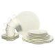 Mikasa White Silk 20-Piece Bone China Dinnerware Set, Service for 4