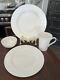 Mikasa lucerne white bone china dinnerware set of 40