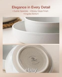 Milkyway Plates and Bowls Set, 12 Pieces Dinnerware Sets, Dishes Set for 4, W