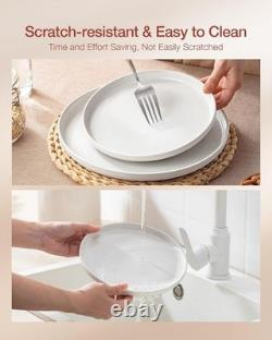 Milkyway Plates and Bowls Set, 12 Pieces Dinnerware Sets, Dishes Set for 4, W
