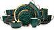 Modern Porcelain 16 Piece Dinnerware Set, Plates and Bowls Set, Dish set for 4