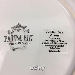 NEW! 16pc. Patina Vie Swedish Sea Dinnerware Set