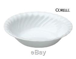 NEW 20-pc Corelle Vive ENHANCEMENTS White Swirl DINNERWARE Set with10-oz BOWLS