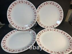 NEW 4 SETS of Corelle DANCER & PRANCER DINNER PLATE, SAUCER, CUP, BOWL 16 PIECES