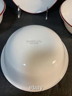 NEW 4 SETS of Corelle DANCER & PRANCER DINNER PLATE, SAUCER, CUP, BOWL 16 PIECES