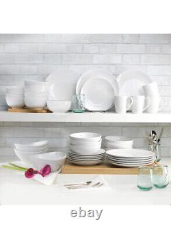 NEW Euro Ceramica Essential Collection Porcelain Dinnerware & Serveware 16 Piece