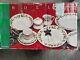 NEW NOEL Christmas Fine China Pearl Dinner Set 45-pc setting c1990 Porcelain NIB