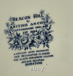 NEW-Set of 46PCS-Stafford-est 1884-Beacon Hill British Anchor-Diner set. England