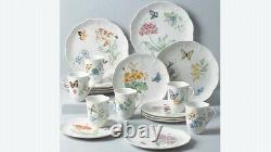 NIB LENOX Butterfly Meadow 18 Dinnerware Set FREE SHIPPING