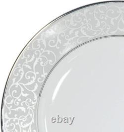 NIB Mikasa Parchment 40-piece Porcelain Dinnerware Set, Dishwasher safe