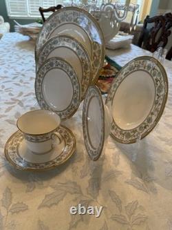 NORITAKE Bone China Sakura (9704) 10 7 Piece Place Settings + Serving Pieces