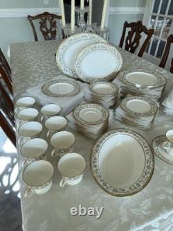 NORITAKE Bone China Sakura (9704) 10 7 Piece Place Settings + Serving Pieces