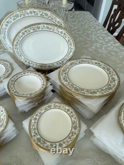 NORITAKE Bone China Sakura (9704) 10 7 Piece Place Settings + Serving Pieces