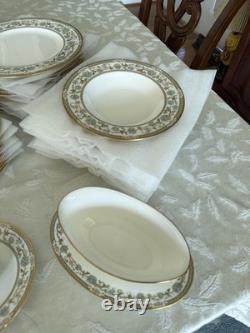 NORITAKE Bone China Sakura (9704) 10 7 Piece Place Settings + Serving Pieces