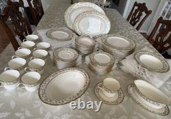 NORITAKE Bone China Sakura (9704) 10 7 Piece Place Settings + Serving Pieces