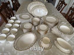 NORITAKE Bone China Sakura (9704) 10 7 Piece Place Settings + Serving Pieces