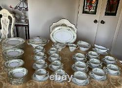 NORITAKE -Japan -LARUE -Dinnerware Set- 7 Pieces -8 Place Setting +Serving Pc