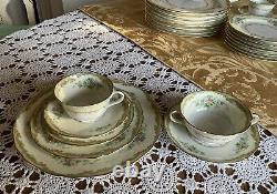 NORITAKE -Japan -LARUE -Dinnerware Set- 7 Pieces -8 Place Setting +Serving Pc