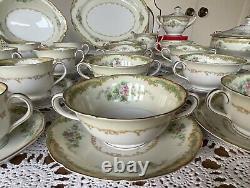 NORITAKE -Japan -LARUE -Dinnerware Set- 7 Pieces -8 Place Setting +Serving Pc