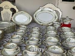 NORITAKE -Japan -LARUE -Dinnerware Set- 7 Pieces -8 Place Setting +Serving Pc